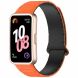 Ремешок Deexe Flexible Fit для Huawei Band 8 / 9 / 10 - Orange / Black (328519BO). Фото 2 из 6