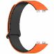 Ремешок Deexe Flexible Fit для Huawei Band 8 / 9 / 10 - Orange / Black (328519BO). Фото 4 из 6