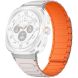 Ремінець Deexe Flexible Fit для Samsung Galaxy Watch Ultra (47mm) / Ultra (2025) - White / Orange (358070WO). Фото 1 з 2