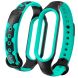Ремешок Deexe Geometric Design для Xiaomi Mi Band 5 / Mi Band 6 - Black / Green (229523BG). Фото 1 из 5