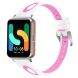 Ремінець Deexe Holes Design для Samsung Galaxy Fit 3 - White / Pink (349020WP). Фото 1 з 5