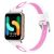 Ремінець Deexe Holes Design для Samsung Galaxy Fit 3 - White / Pink: фото 1 з 5