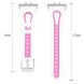 Ремінець Deexe Holes Design для Samsung Galaxy Fit 3 - White / Pink (349020WP). Фото 5 з 5
