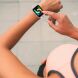 Ремінець Deexe Holes Design для Samsung Galaxy Fit 3 - White / Pink (349020WP). Фото 4 з 5