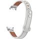 Ремешок Deexe Leather Braslet для Xiaomi Mi Smart Band 8 / 9 - White (326014W). Фото 6 из 6