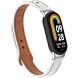 Ремешок Deexe Leather Braslet для Xiaomi Mi Smart Band 8 / 9 - White (326014W). Фото 2 из 6