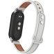 Ремешок Deexe Leather Braslet для Xiaomi Mi Smart Band 8 / 9 - White (326014W). Фото 5 из 6