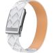 Ремінець Deexe Leather Pattern для WHOOP 5.0 / MG - White (403117W). Фото 1 з 8