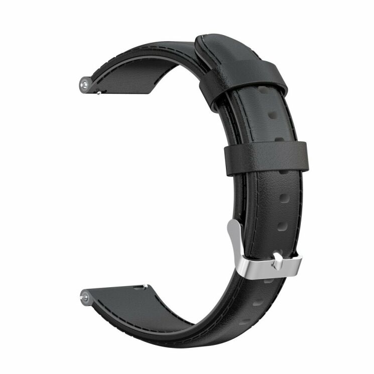 Ремешок Deexe Leather Strap для Xiaomi Mi Watch (Chinese) - Black: фото 3 из 6