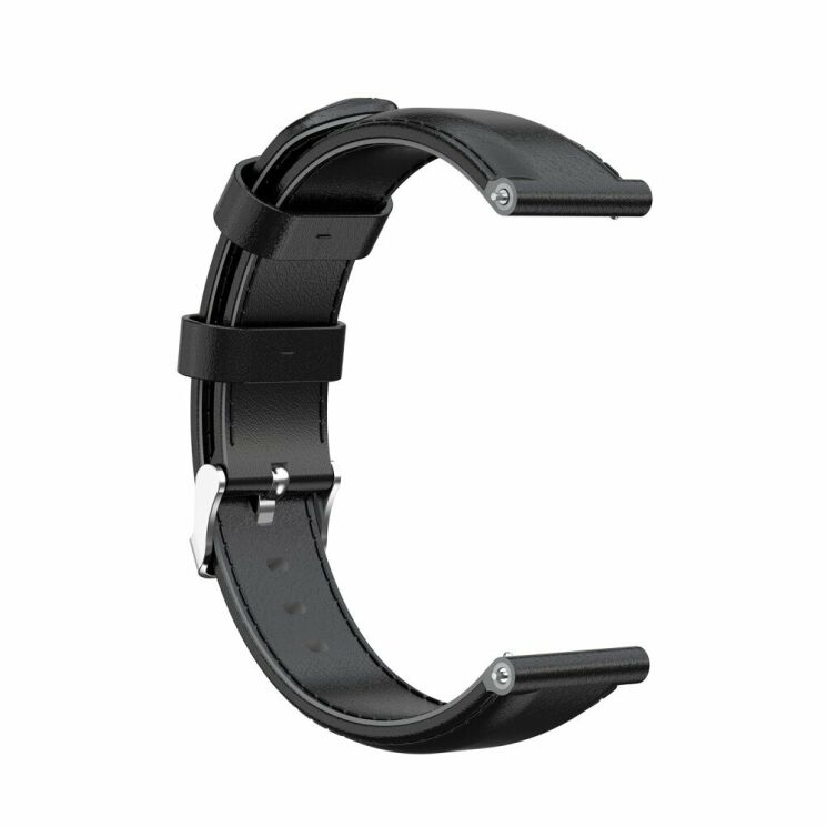Ремешок Deexe Leather Strap для Xiaomi Mi Watch (Chinese) - Black: фото 2 из 6