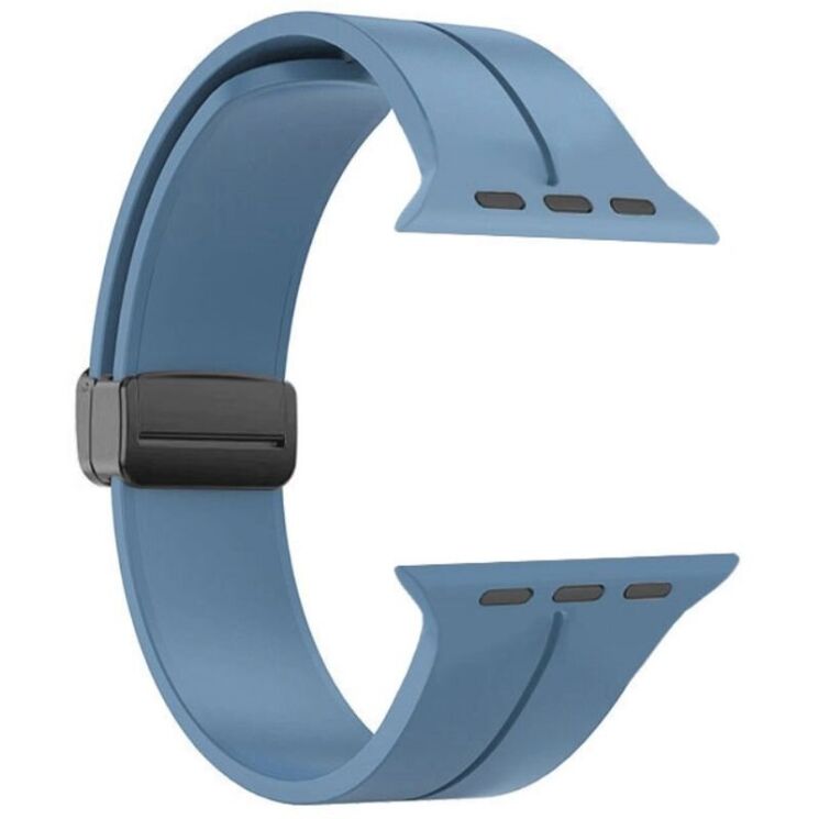 Ремінець Deexe Magnetic Braselet для Apple Watch 42 (Series 10) / 41 / 40 / SE 40 / 38 - Blue: фото 3 з 8