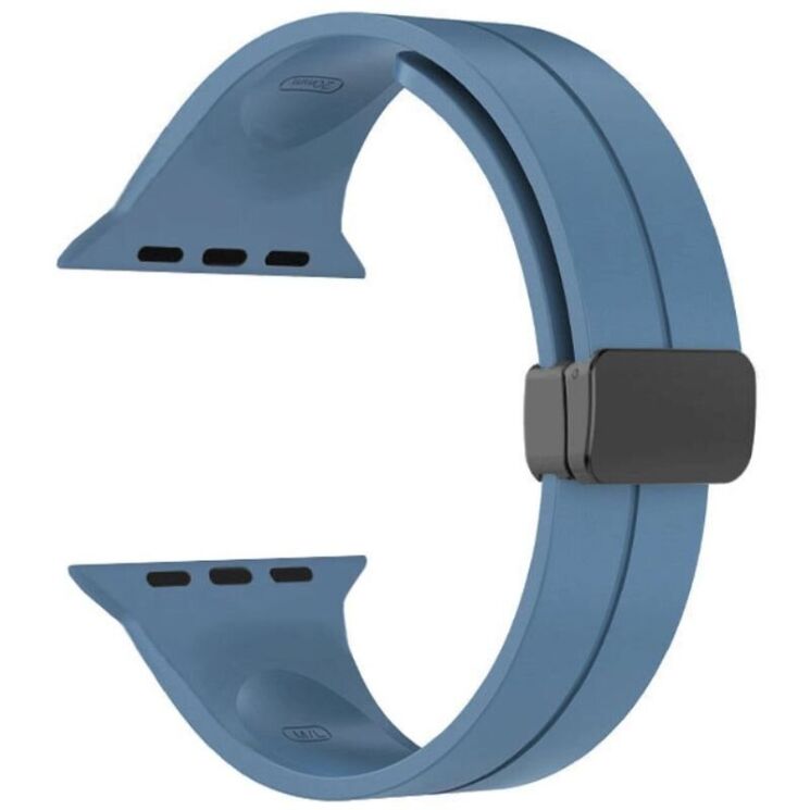 Ремінець Deexe Magnetic Braselet для Apple Watch 42 (Series 10) / 41 / 40 / SE 40 / 38 - Blue: фото 4 з 8
