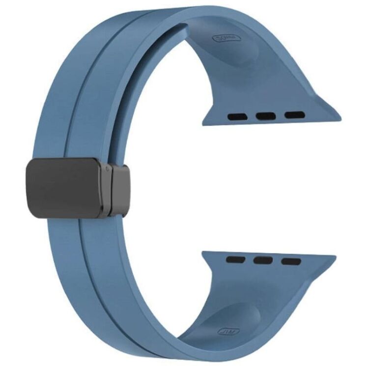 Ремінець Deexe Magnetic Braselet для Apple Watch 42 (Series 10) / 41 / 40 / SE 40 / 38 - Blue: фото 5 з 8