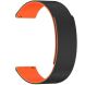 Ремешок Deexe Magnetic Silicone Strap для Huawei Watch GT 3 (42mm) - Black / Orange (895446BO). Фото 2 из 5