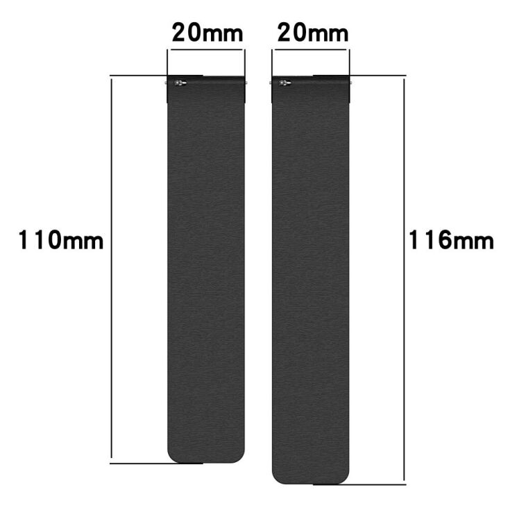 Ремешок Deexe Magnetic Silicone Strap для Huawei Watch GT 3 (42mm) - Black / Orange: фото 5 из 5