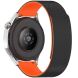 Ремешок Deexe Magnetic Silicone Strap для Huawei Watch GT 3 (42mm) - Black / Orange (895446BO). Фото 1 из 5