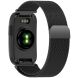 Ремешок Deexe Milanese Loop для Garmin CIRQA - Black (362601B). Фото 1 из 9