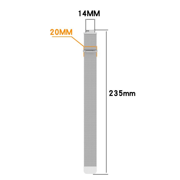 Ремінець Deexe Milanese Loop для Garmin CIRQA - Silver (362601S) Ремінець Deexe Milanese Loop для Garmin CIRQA - Silver: фото 9 з 9