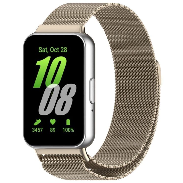 Ремешок Deexe Milanese Loop для Samsung Galaxy Fit 3 - Starlight: фото 1 из 7