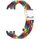 Ремінець Deexe Nylon Bracelet для Xiaomi Mi Smart Band 8 / 9 / 10 - Rainbow (326026RW). Фото 2 з 6