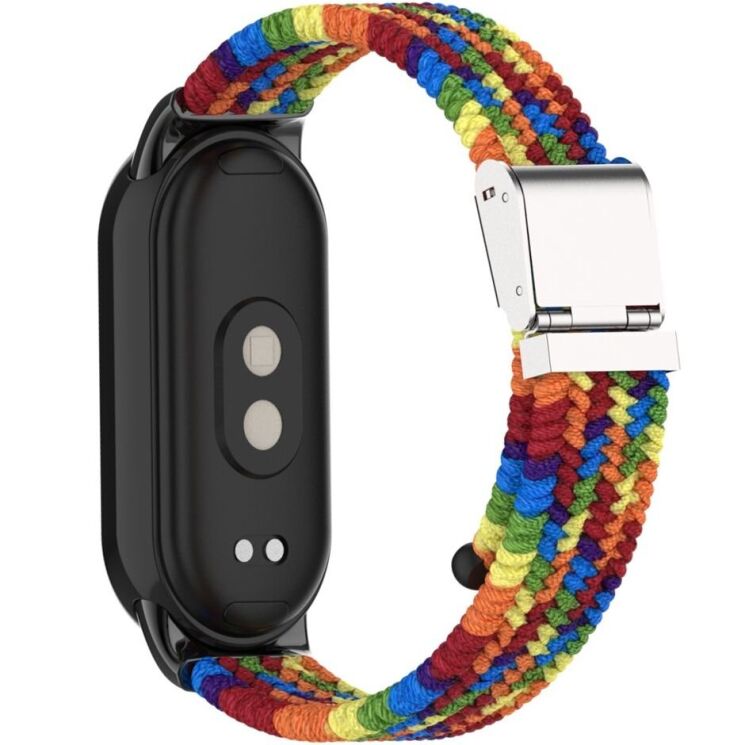 Ремінець Deexe Nylon Bracelet для Xiaomi Mi Smart Band 8 / 9 / 10 - Rainbow: фото 1 з 6
