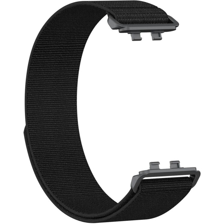 Ремешок Deexe Nylon Loop для Huawei Band 11 Pro / Band 11 - Black: фото 2 из 5