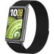 Ремешок Deexe Nylon Loop для Huawei Band 11 Pro / Band 11 - Black (410606B). Фото 3 из 5