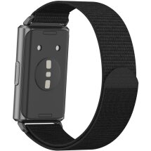 Ремешок Deexe Nylon Loop для Huawei Band 11 Pro / Band 11 - Black: фото 1 из 5