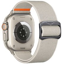 Ремешок Deexe Orbit Flex для Apple Watch 46 / 45 / 44 / SE 44 / 42 (Series 1-3) / Ultra / Ultra 2 - Starlight: фото 1 из 5