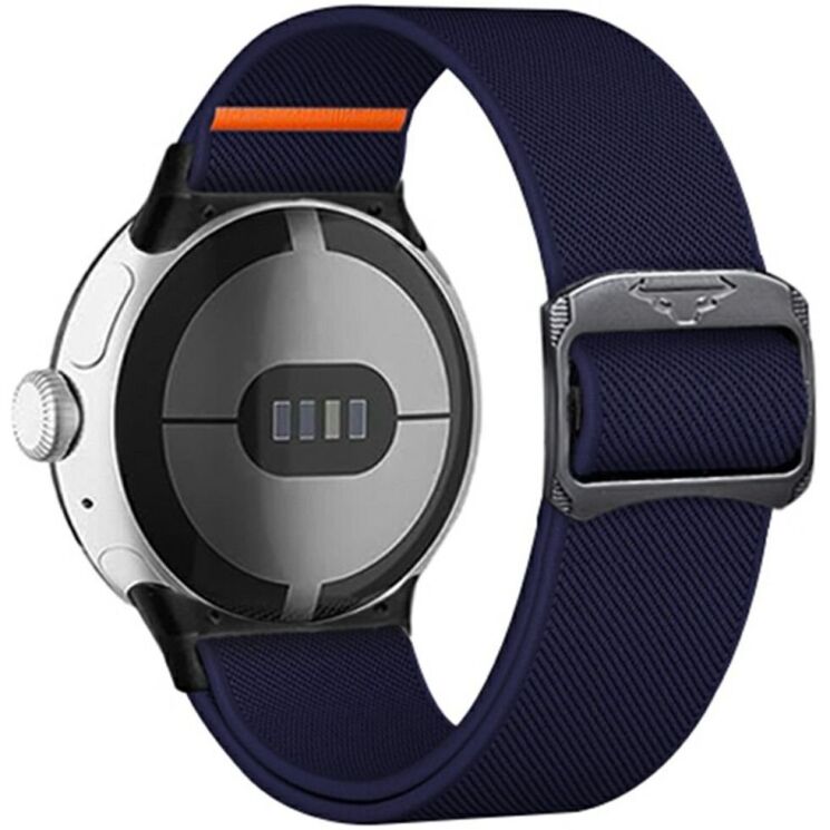 Ремешок Deexe Orbit Flex для Google Pixel Watch / Watch 2 / Watch 3 (41mm) - Dark Blue: фото 1 из 4