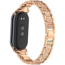 Ремешок Deexe Shine Fit для Xiaomi Mi Smart Band 8 / 9 - Rose Gold: фото 1 из 9