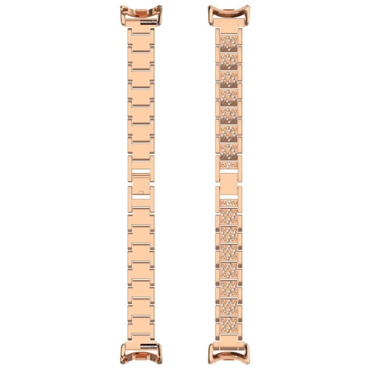 Ремешок Deexe Shine Fit для Xiaomi Mi Smart Band 8 / 9 - Rose Gold: фото 5 из 9