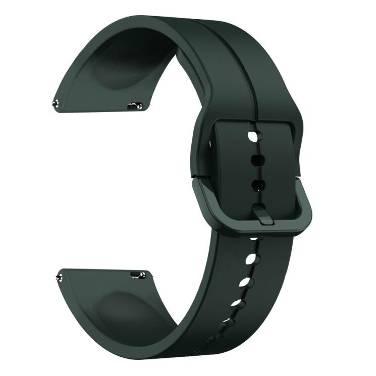 Ремінець Deexe Soft Line для годинників з шириною кріплення 20мм - Blackish Green: фото 2 з 5