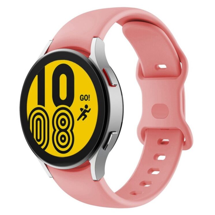 Ремешок Deexe Soft Silicone для Samsung Galaxy Watch 5 (40/44mm) / 5 Pro (45mm) - Pink: фото 1 из 3