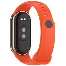 Ремешок Deexe Soft Silicone для Xiaomi Mi Smart Band 8 / 9 - Orange: фото 1 из 5