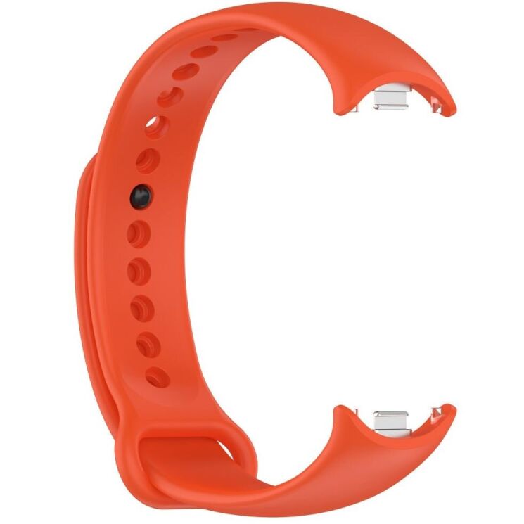 Ремешок Deexe Soft Silicone для Xiaomi Mi Smart Band 8 / 9 - Orange: фото 4 из 5
