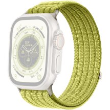 Ремешок Deexe Soft Weave для Apple Watch 49 / 46 / 45 / 44 / SE 44 / 42 (Series 1-3) / Ultra / Ultra 2 / Ultra 3 - Light Green: фото 1 из 5