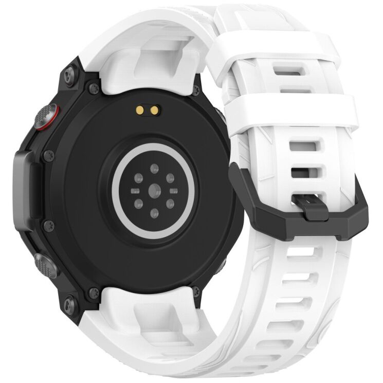 Ремінець Deexe Sport Series для Xiaomi Amazfit T-ReX 3 - White: фото 1 з 9