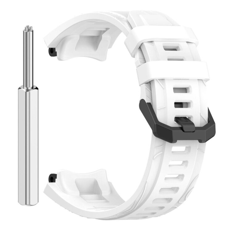 Ремінець Deexe Sport Series для Xiaomi Amazfit T-ReX 3 - White: фото 4 з 9