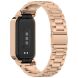 Ремешок Deexe Stainless Steel для Xiaomi Mi Smart Band 9 Active / Redmi Band 3 - Rose Gold (372402RG). Фото 1 из 13