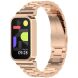 Ремешок Deexe Stainless Steel для Xiaomi Mi Smart Band 9 Active / Redmi Band 3 - Rose Gold (372402RG). Фото 4 из 13