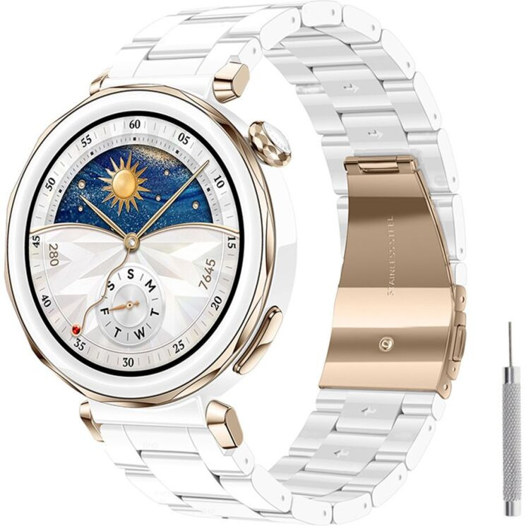 Ремінець для годинника Reframe Amberline для годинників з шириною кріплення 22мм - Ceramic White (895564CW) Ремінець для годинника Reframe Amberline для годинників з шириною кріплення 22мм - Ceramic White: фото 2 з 8