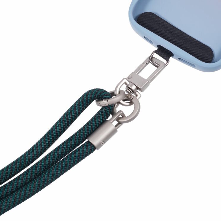 Ремінець для смартфона Deexe Crossbody Strap - Dark Green (983028DG) Ремінець для смартфона Deexe Crossbody Strap - Dark Green: фото 3 з 5