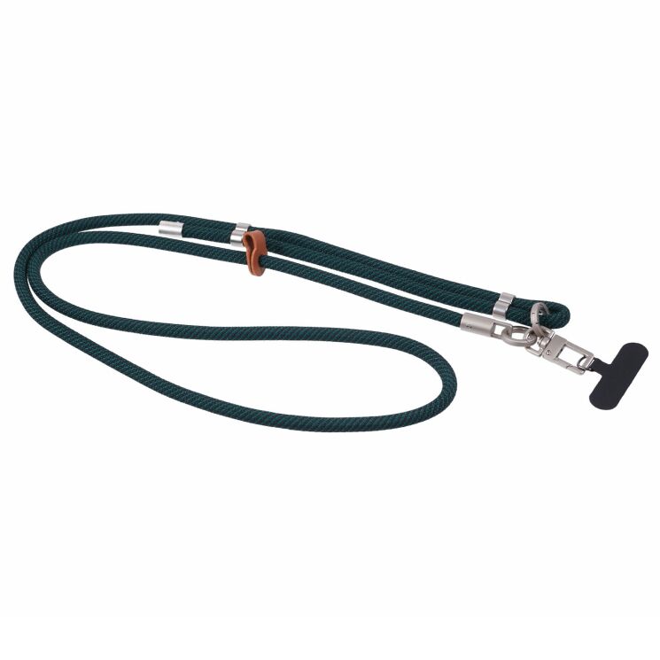 Ремінець для смартфона Deexe Crossbody Strap - Dark Green (983028DG) Ремінець для смартфона Deexe Crossbody Strap - Dark Green: фото 2 з 5