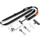 Ремешок для смартфона Tech-Protect C9S Rope Crossbody - Black/Orange (983018BO). Фото 1 из 8