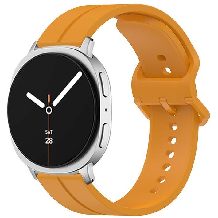 Ремешок KALEBOL Groove Design для Samsung Galaxy Watch 8 (40/44mm) / 8 Classic - Yellow: фото 2 из 5
