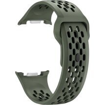 Ремінець KALEBOL Hole Design для Samsung Galaxy Watch 8 (40/44mm) / 8 Classic - Army Green: фото 1 з 7