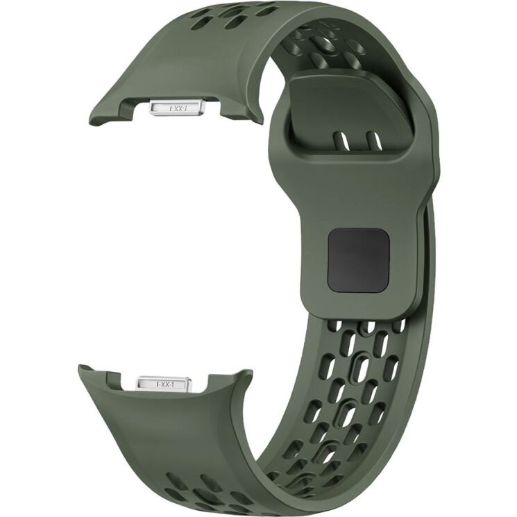 Ремінець KALEBOL Hole Design для Samsung Galaxy Watch 8 (40/44mm) / 8 Classic - Army Green: фото 2 з 7