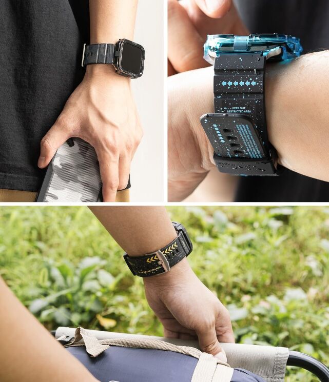 Ремінець Ringke Rubber One Bold Design для Apple Watch 46 / 44 / SE 44 / 45 / Ultra / Ultra 2 / Ultra 3 (49mm) 8809919309776 - Camo: фото 4 з 8