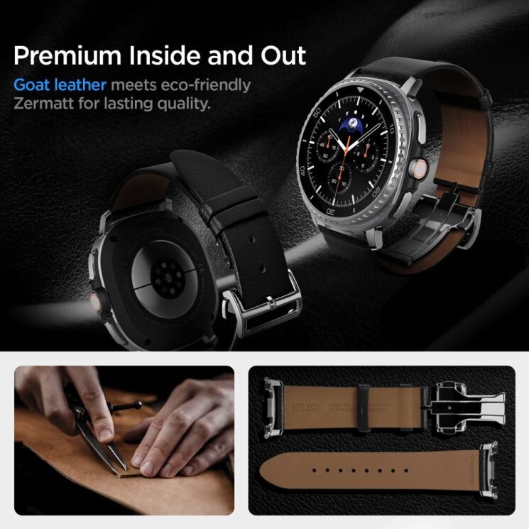 Ремешок Spigen (SGP) Enzo для Samsung Samsung Galaxy Watch 8 (40/44mm) / 8 Classic (AMP10119) - Black (384172B) Ремешок Spigen (SGP) Enzo для Samsung Samsung Galaxy Watch 8 (40/44mm) / 8 Classic (AMP10119) - Black: фото 7 из 11